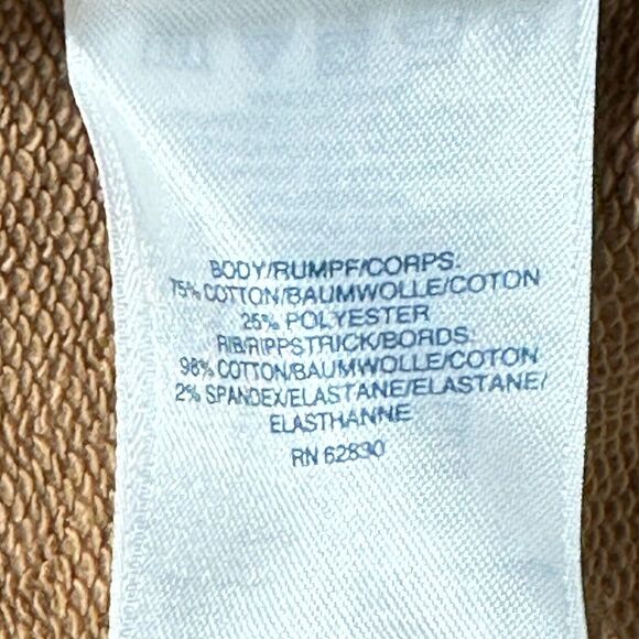 Lands End Leopard Serious Sweats Sweatshirt Womens Medium Animal Print Crew Neck - Picture 9 of 9